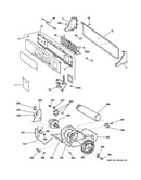 Backsplash, blower & motor assembly