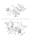 Backsplash, blower & motor assembly