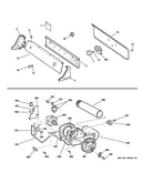 Backsplash, blower & motor assembly