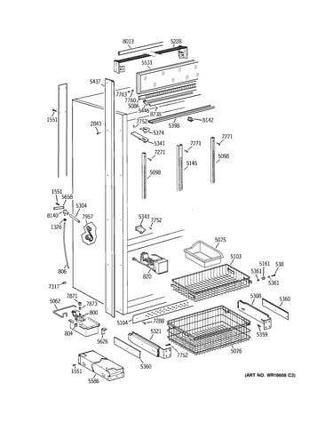 Freezer section, trim & components