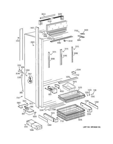 Freezer section, trim & components