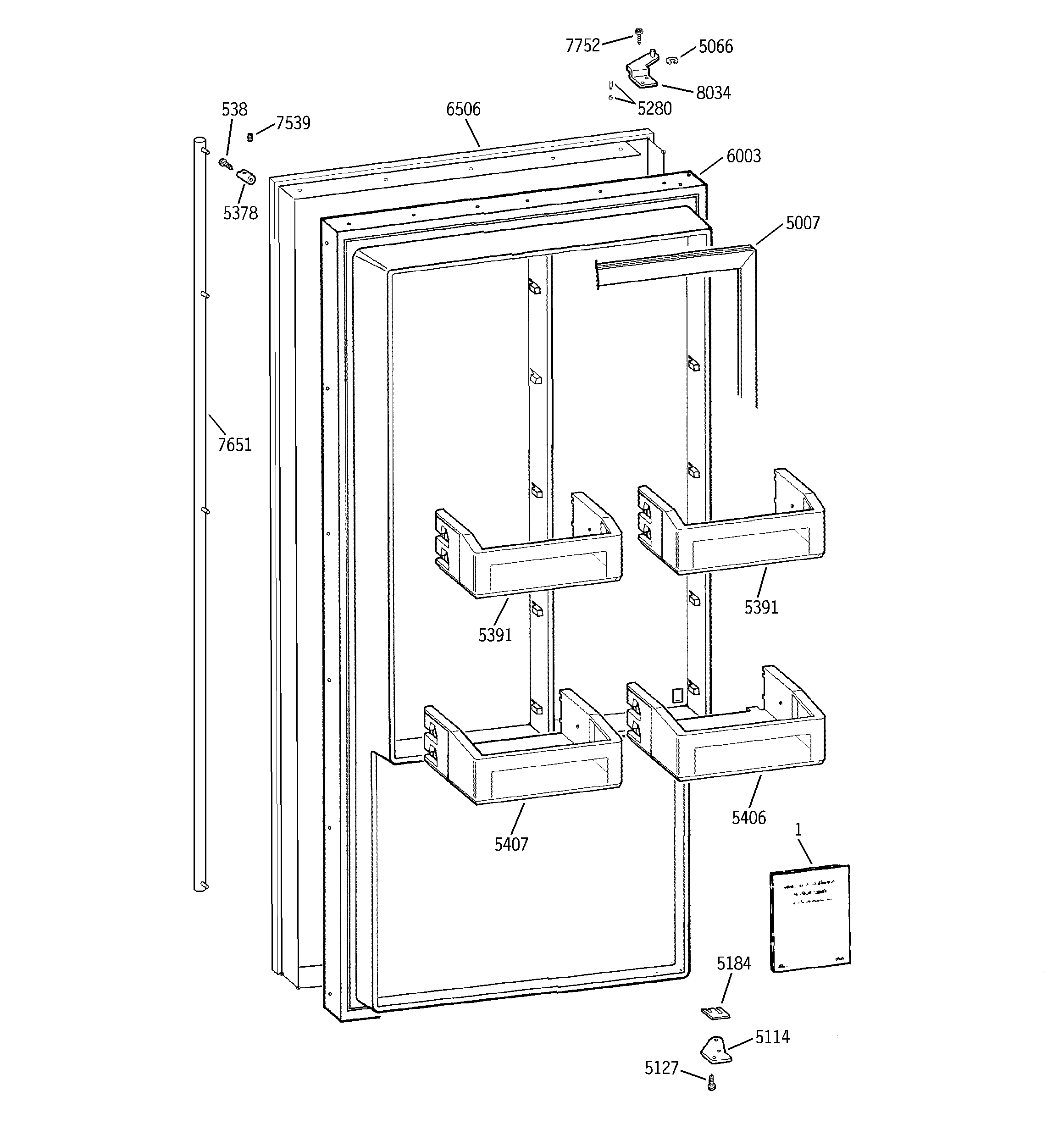 Freezer door