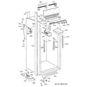 GE ZIFS36NDALH cabinet parts (2) diagram