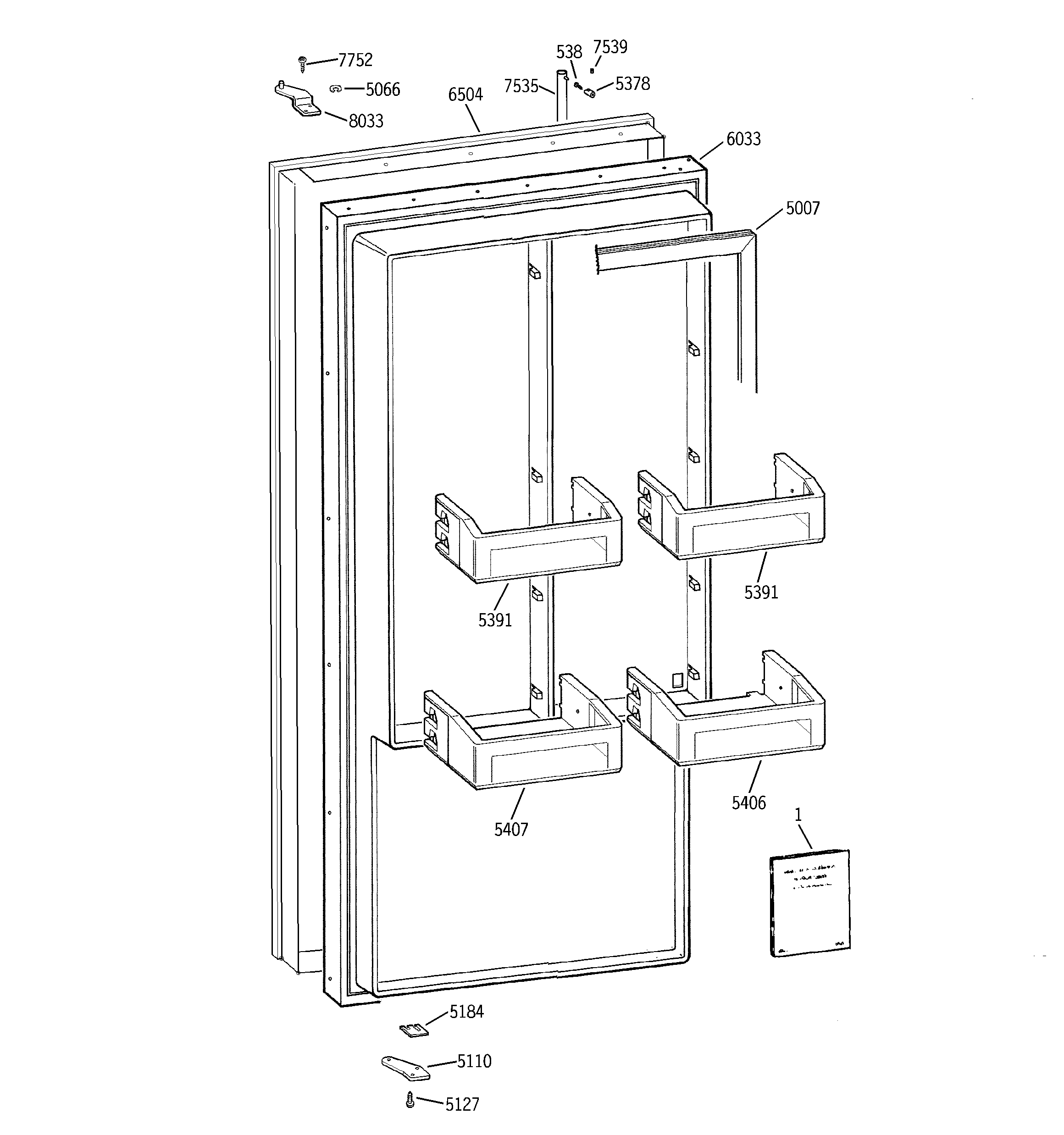 Freezer door