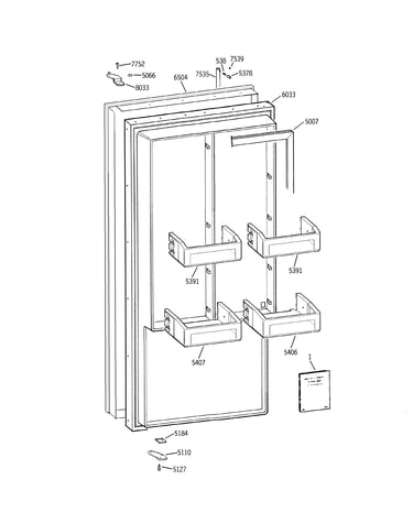 Freezer door