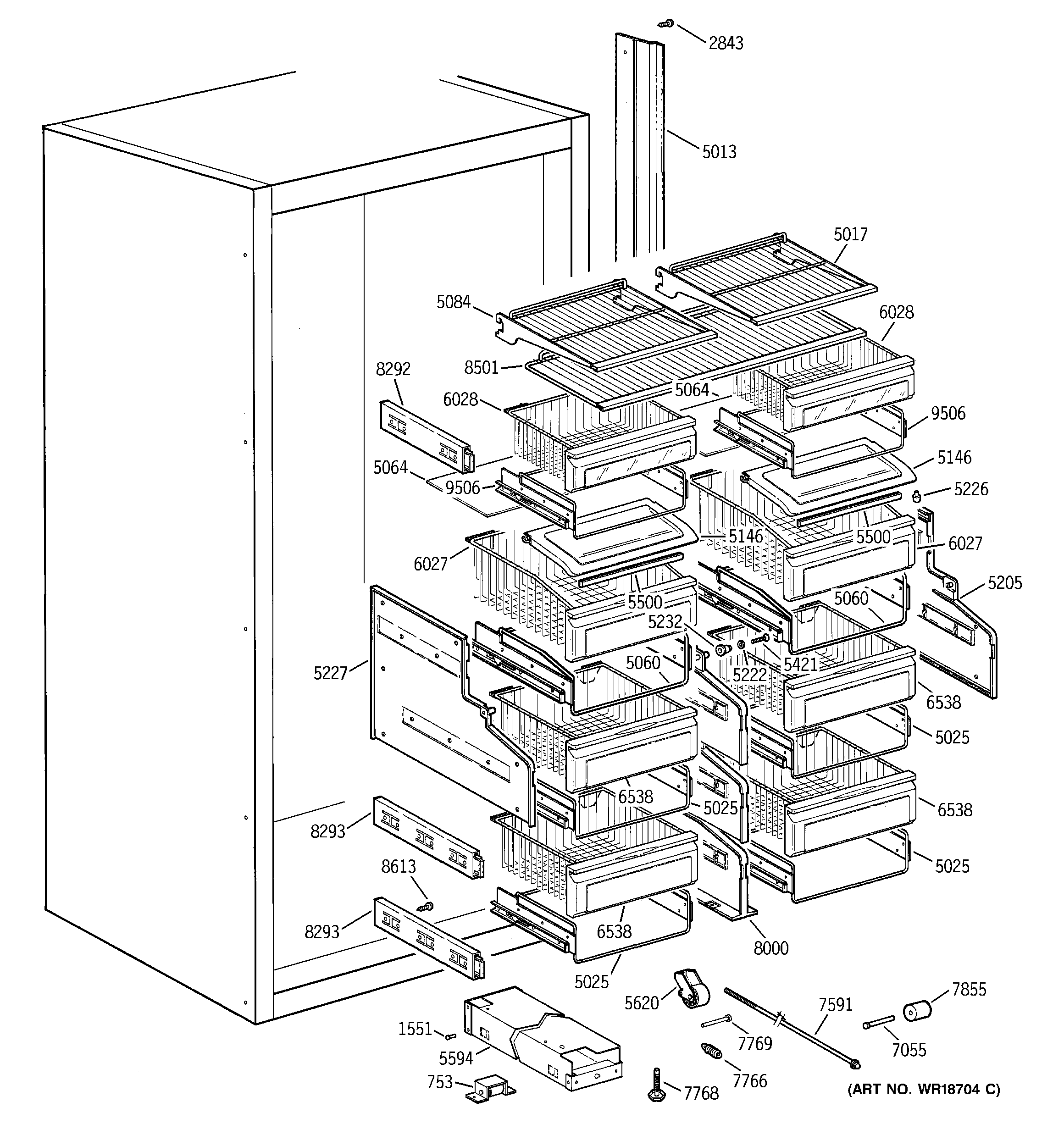 Shelves & drawers