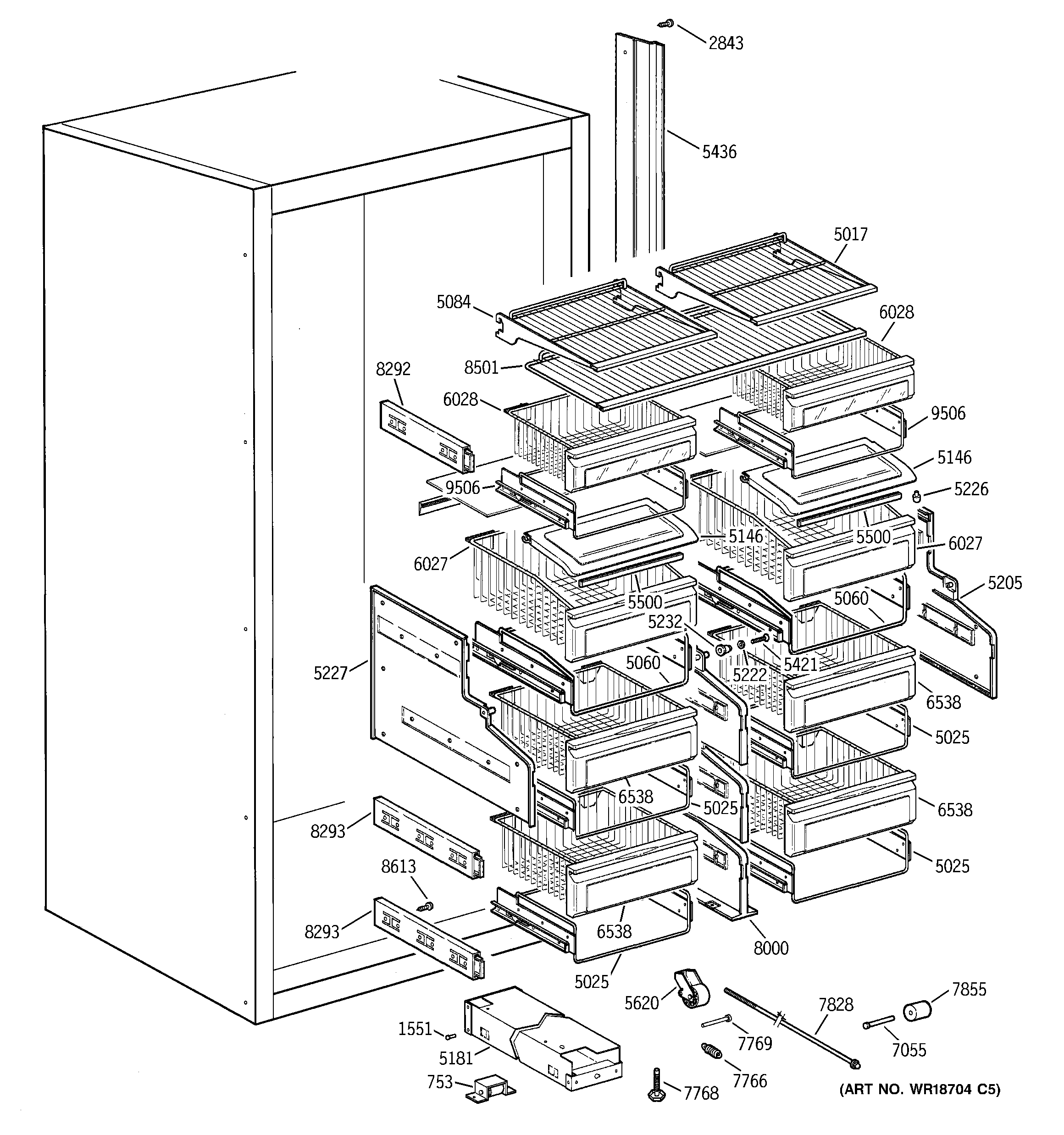 Shelves & drawers