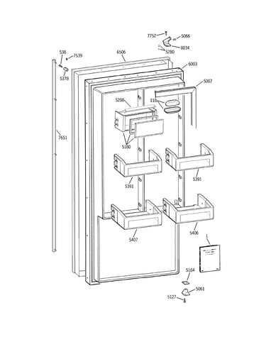 Freezer door