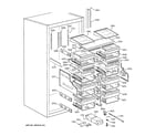 GE ZIRS36NDALH shelves & drawers diagram