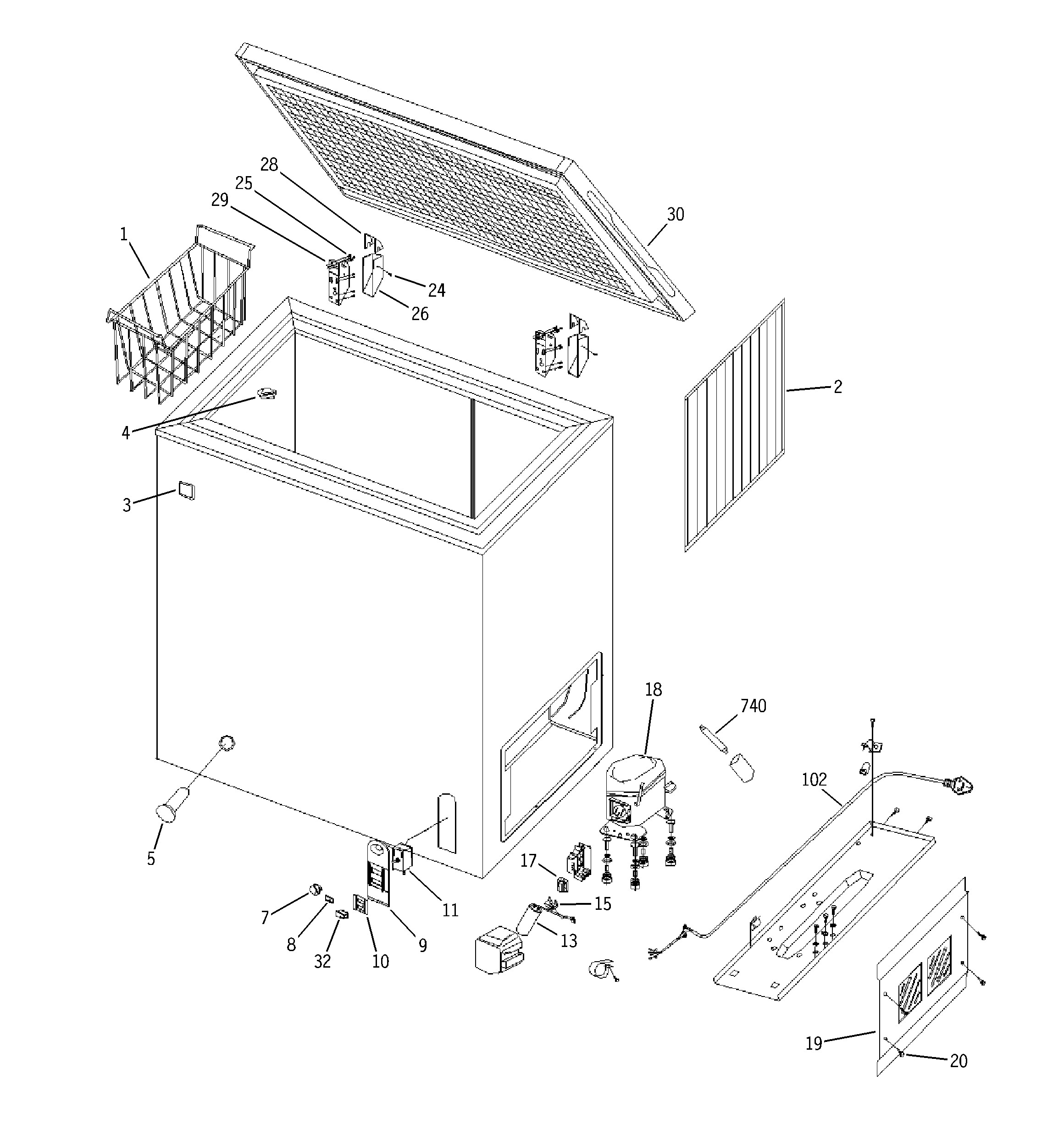 Freezer parts