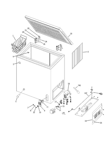 Freezer parts