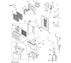 GE AHG50LKG1 dehumidifier diagram