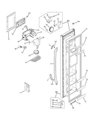 Freezer door