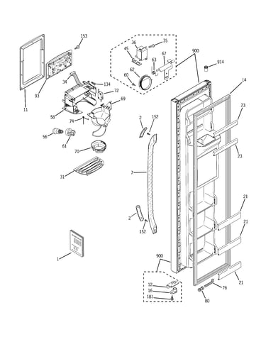 Freezer door
