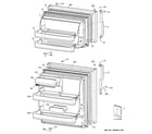 GE GTE16HBSKRWW doors diagram