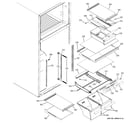 GE DTH18ZBSBRWW fresh food shelves diagram