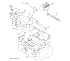 GE GSS25KGTBWW ice maker & dispenser diagram