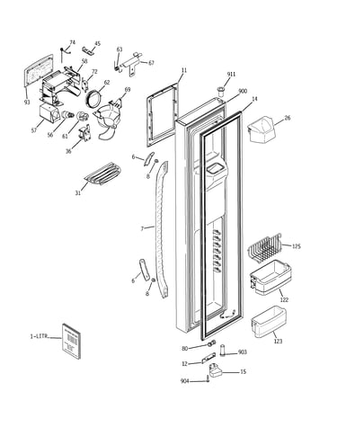 Freezer door