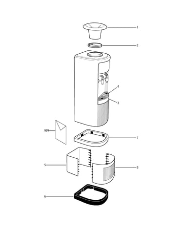 Hot & cold water dispenser