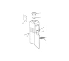 GE GNCF04H hot & cold water dispenser diagram