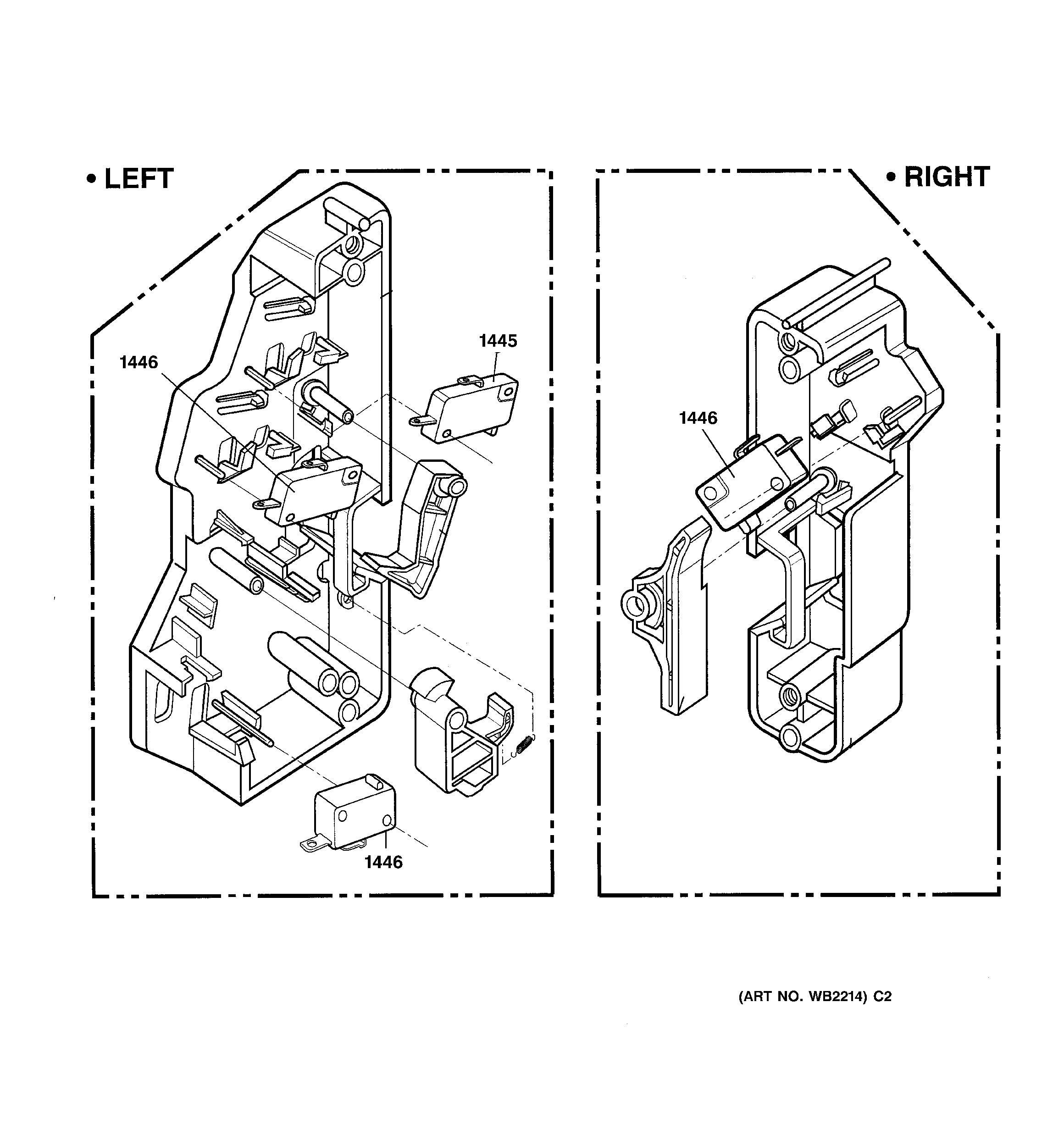 Latch board parts