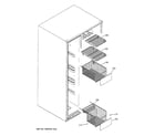 GE LSS25XSTBSS freezer shelves diagram