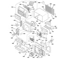 GE AJES10DSBM1 cabinet & components diagram