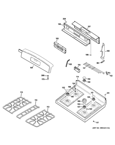 Control panel & cooktop