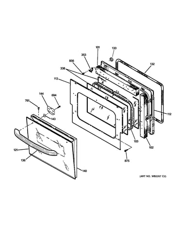 Oven door