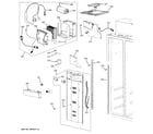 GE PSB42LGRAWV freezer section diagram