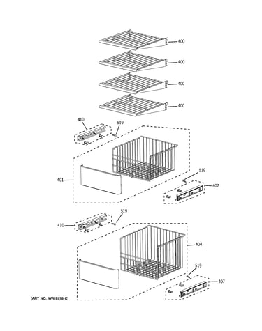 Freezer shelves