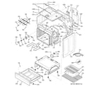 GE JCBP24WK3WW body parts diagram