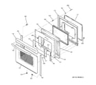 GE JCB909SL1SS door diagram