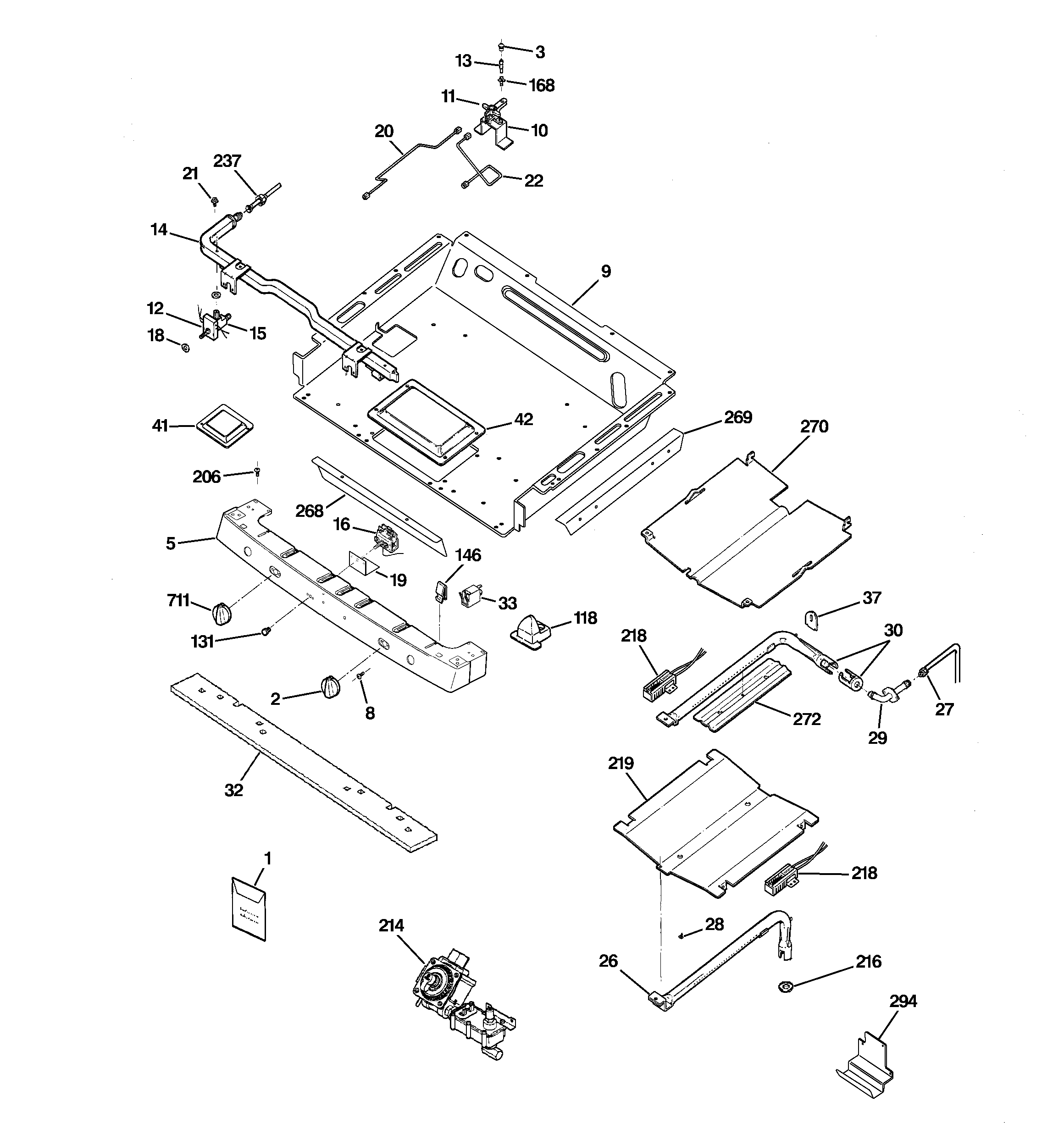 Gas & burner parts