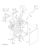 Dryer support & washer cabinet