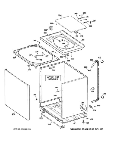 Cabinet, cover & front panel