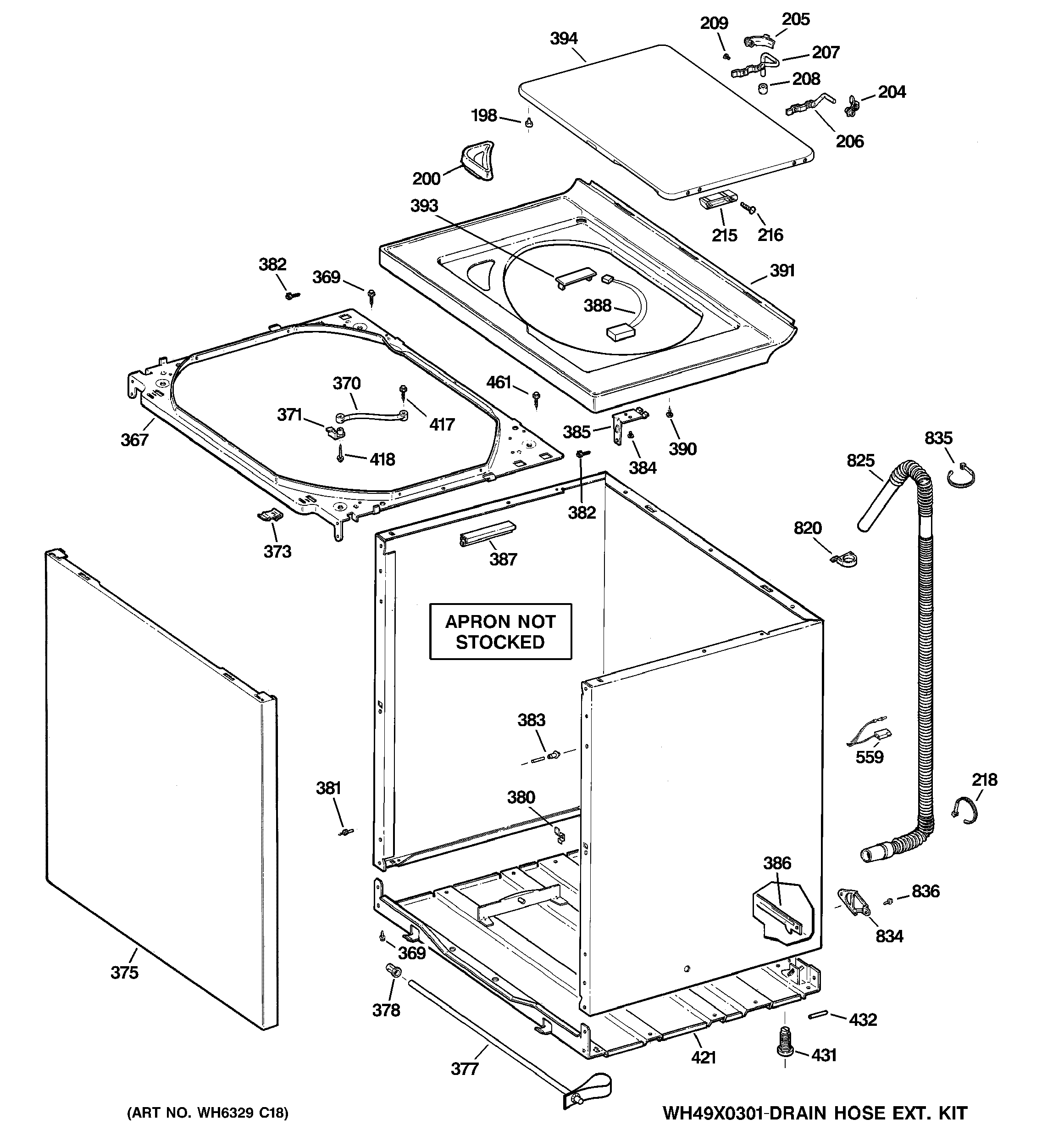 Cabinet, cover & front panel