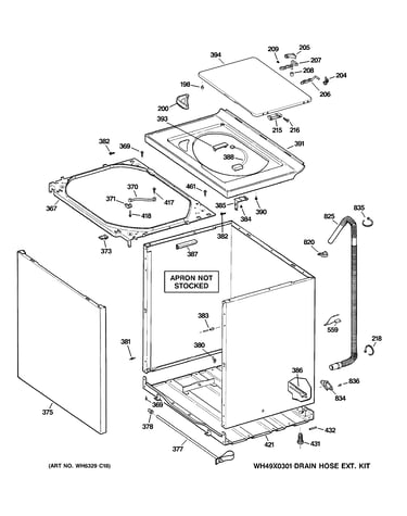 Cabinet, cover & front panel