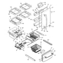 GE GBS20KBRBWW doors & shelves diagram