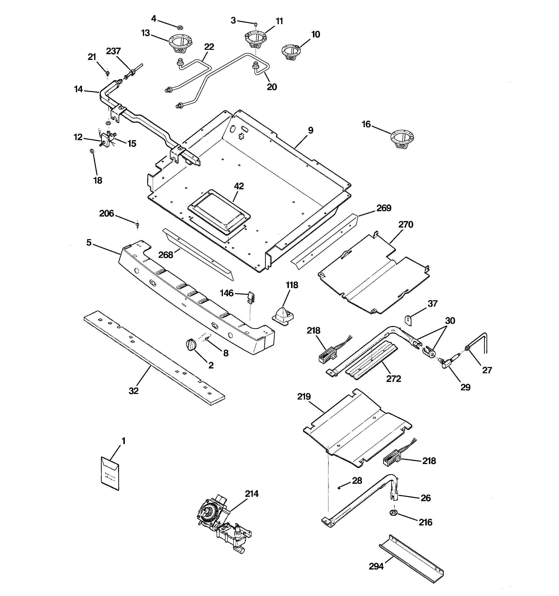 Gas & burner parts