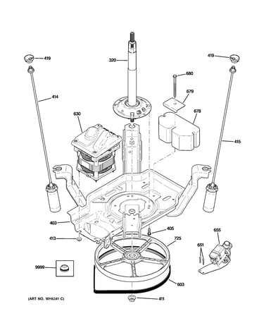 Suspension, pump & drive components