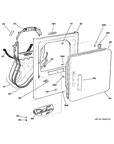 Front panel & door
