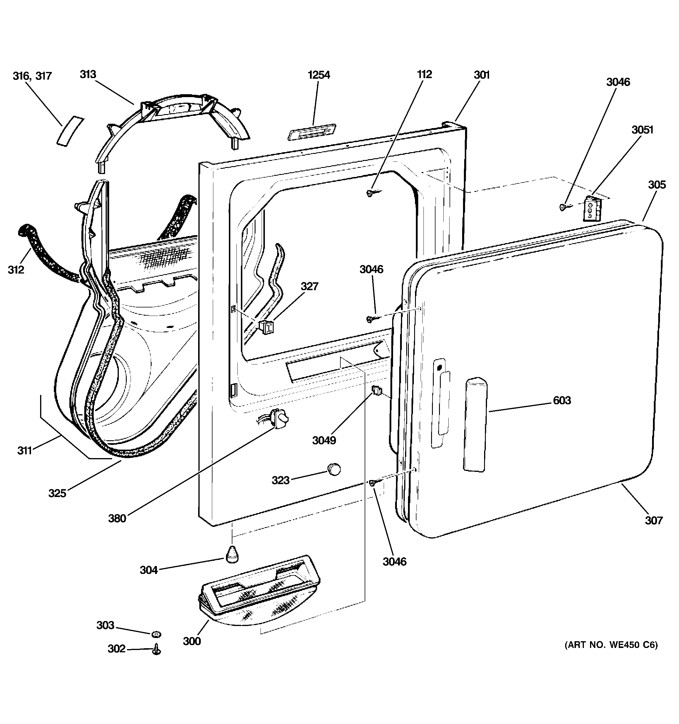 Front panel & door