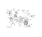 GE DCCB330GD3WC blower & drive assembly diagram