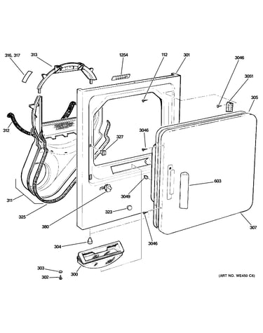 Front panel & door
