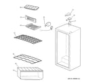 GE SMR04DASCCS cabinet diagram