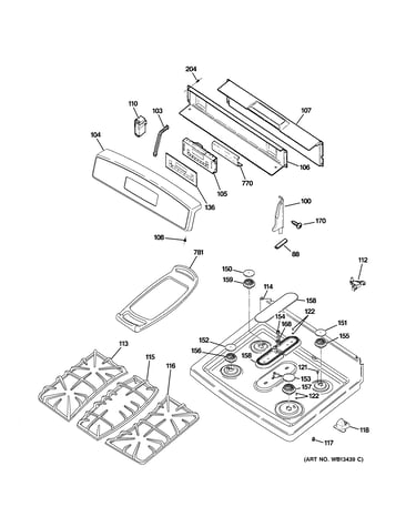 Control panel & cooktop