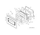 GE JS905SK3SS door diagram