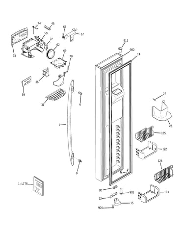 Freezer door