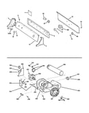 Backsplash, blower & motor assembly